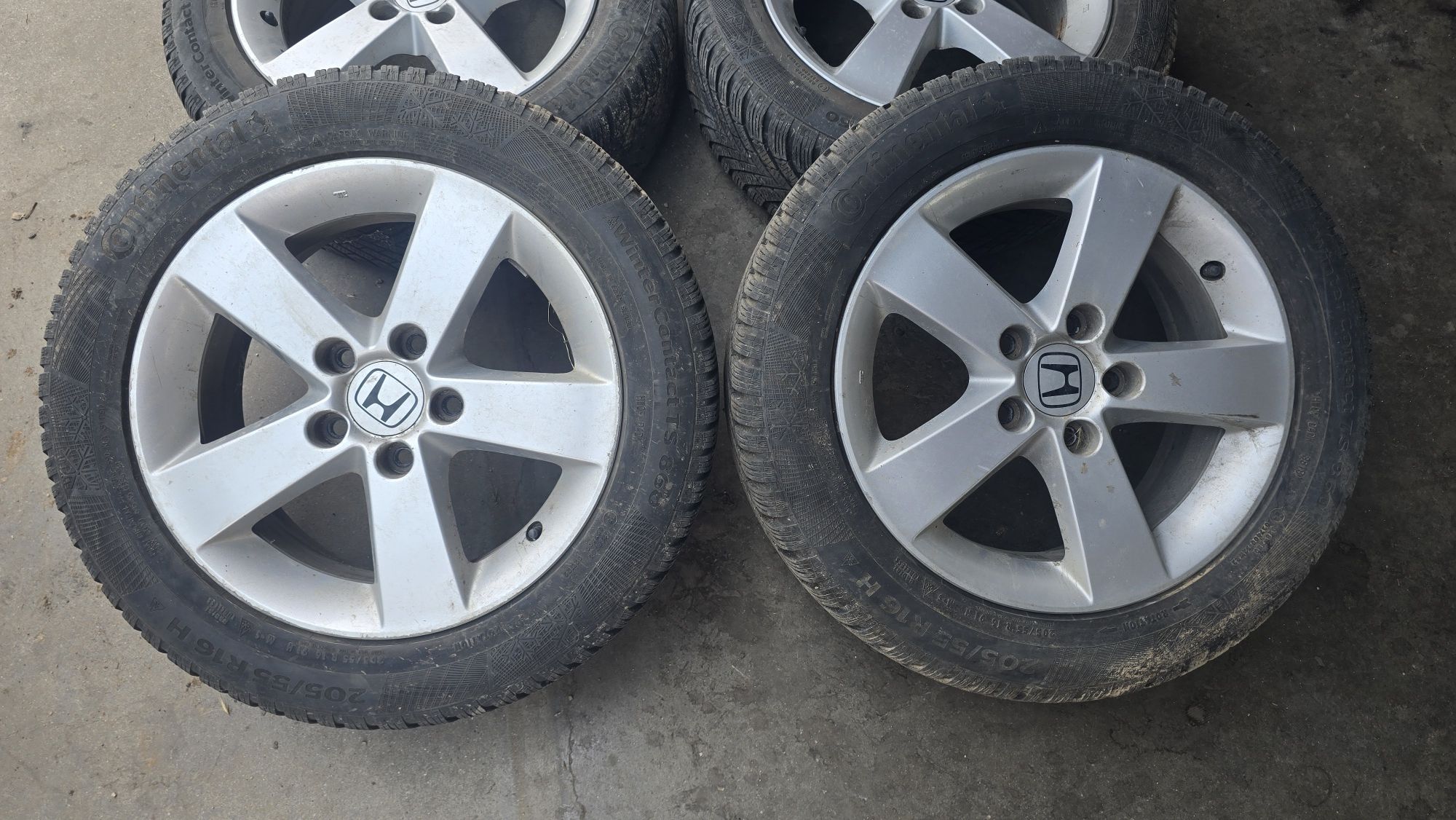 Jante aliaj 5x114,3 honda civic anvelope 205 55 r16
