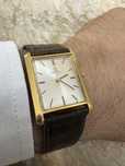 Rar! Omega “tank”, automatic. Placat aur. Swiss made.
