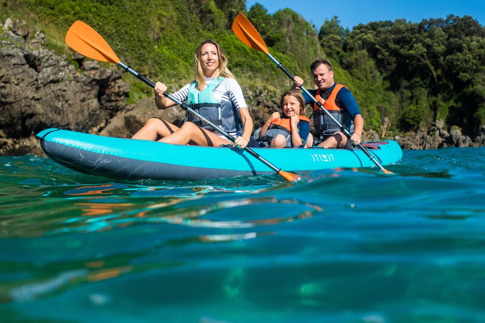 Padelă Caiac 100 simetrică - produs resigilat - (SecondHand) Decathlon