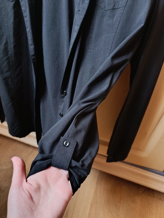 Белый свитер/свитерок и рубашка размер М