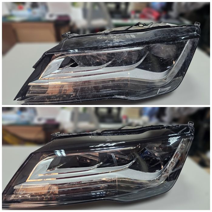 Ремонт рециклиране на фарове Audi A7 remont far ауди