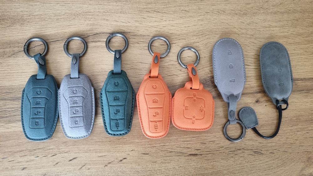 Чехол на пульт из алкантара на BYD, ZEEKR, LIXIANG. Оптом за 25шт-100$