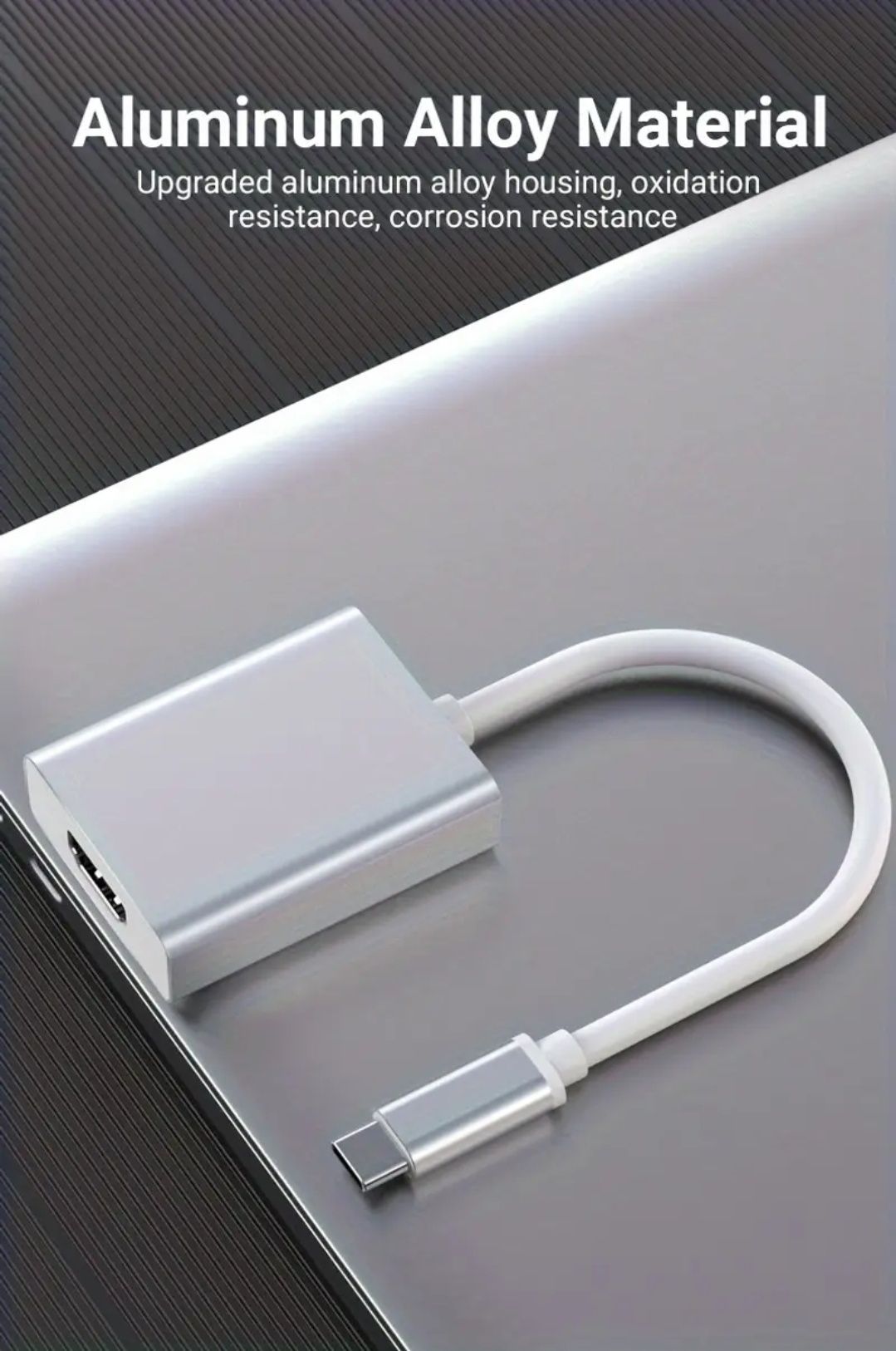 Адаптер USB C — HDMI, кабель 4K, адаптер USB Type-C — адаптер
