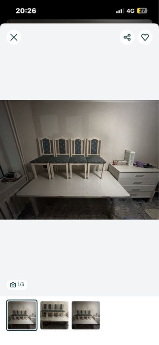 Стол 2 м 7 отыргышымен