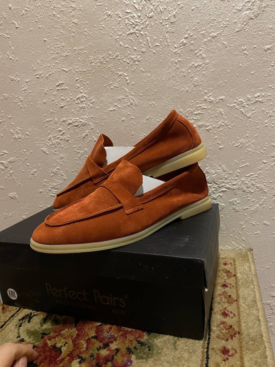 Замшевые мокасины Perfect pairs новые.
