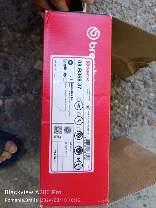 Set Discuri frana, Renault Meg 1.5dCi 110CP punte spate Brembo.