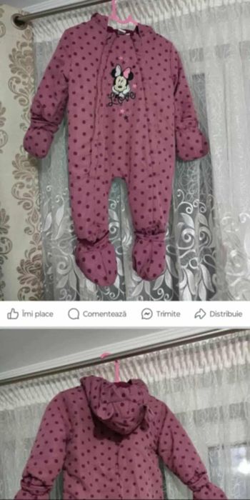 Combinezon cu mănuși și botosi cca 1 an