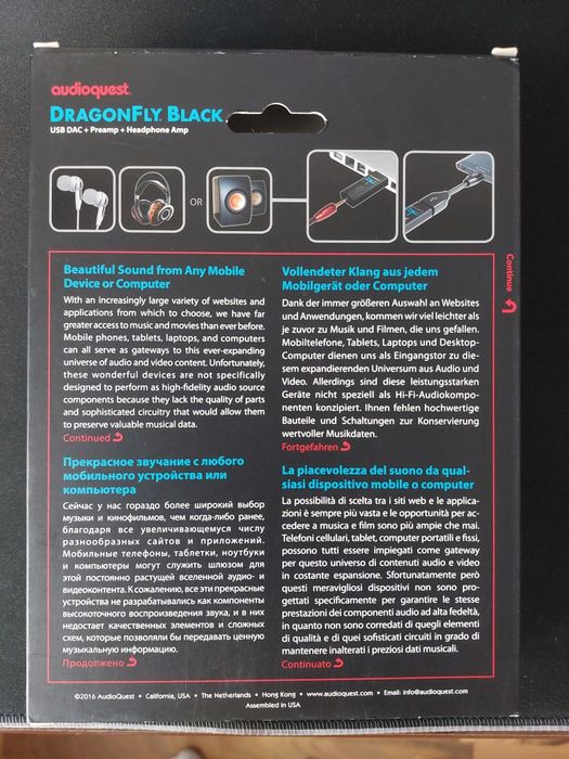 Amplificator casti DAC AudioQuest DragonFly Black v1.5