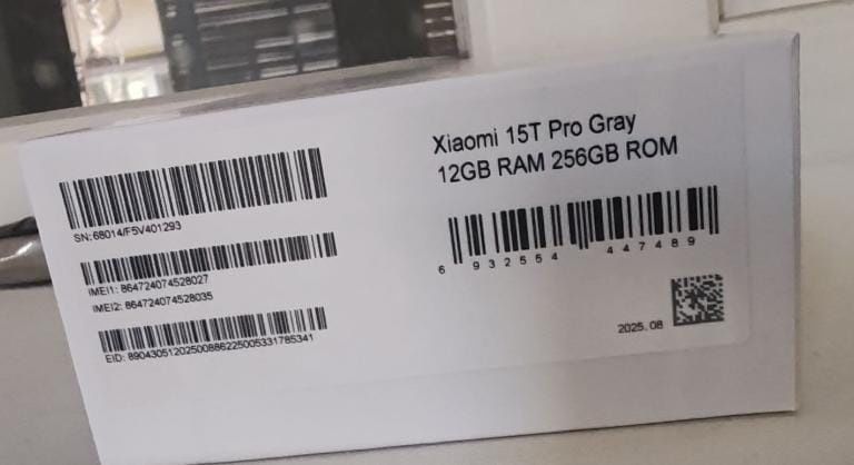 Xiaomi 15T Pro 256GB 12GB ram Gray + Woven strap ring stand