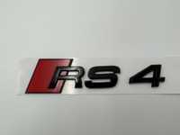 Emblema Audi RS4 spate negru