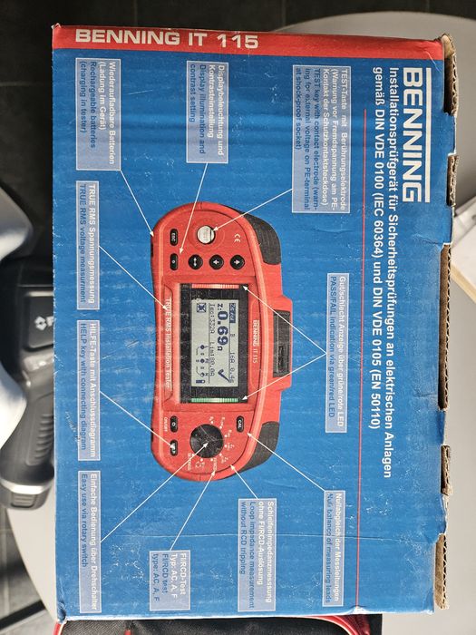 Aparat masura Benning / pentru instalatii electrice  (ca Fluke. Megger