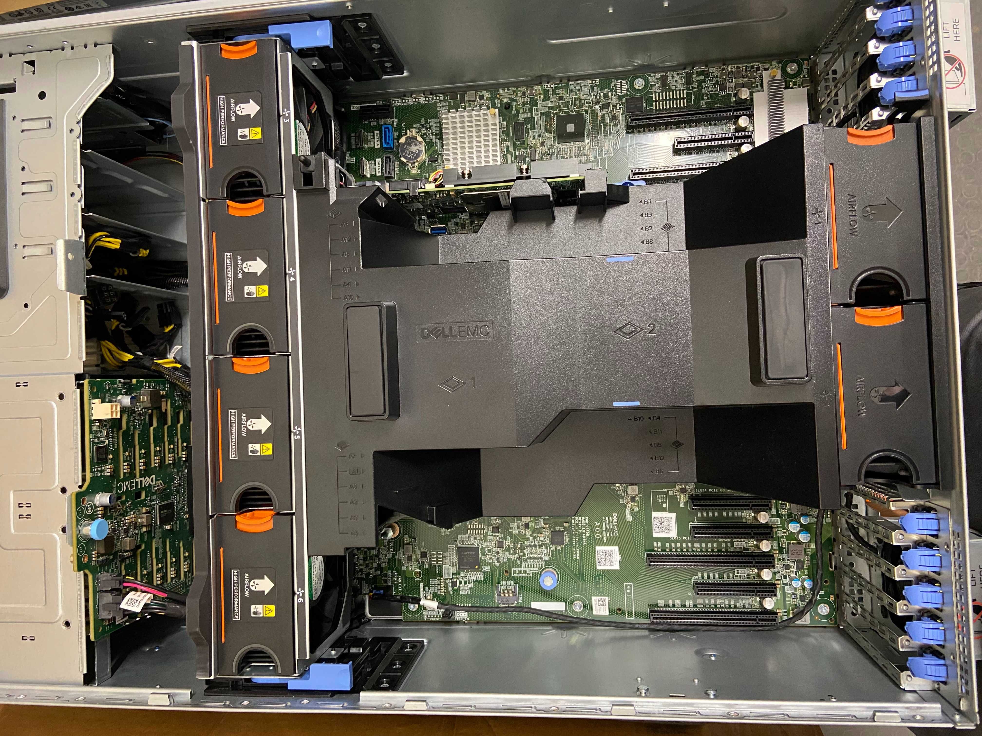 Dell T640 2*Xeon Gold 6150 36c/72t, 128GB DDR4, GPU, RAID сървър ML AI