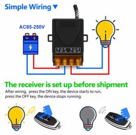 Intrerupator switch wireless cu telecomanda