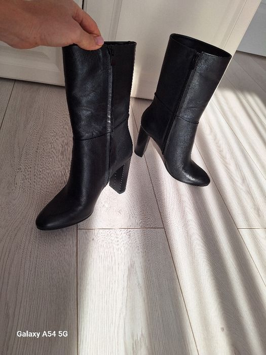 Cizme musette, piele, noi, masura 40