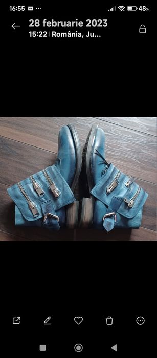 Ghete piele naturala