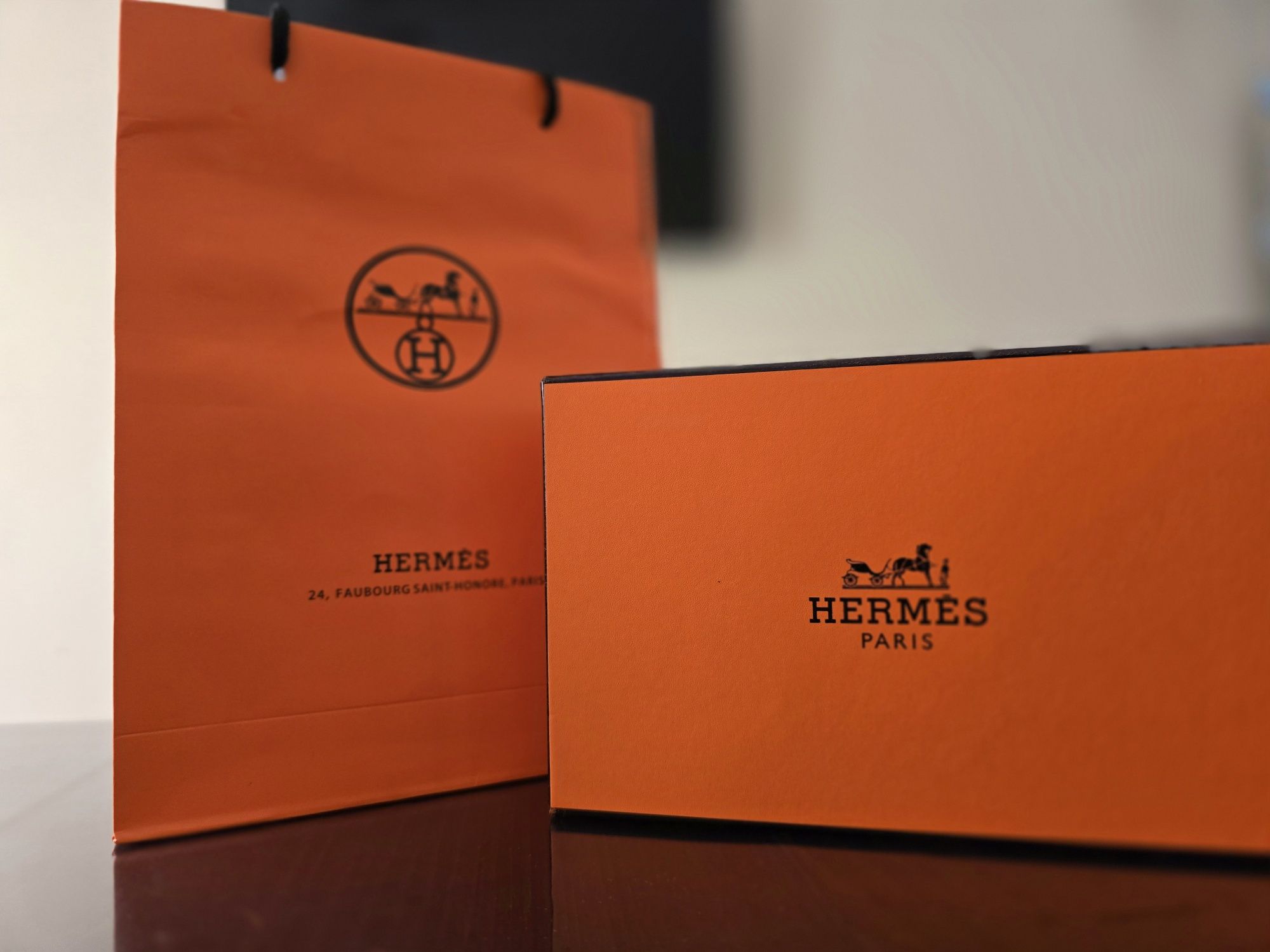 Комплект колан ш портфейл Hermes.
