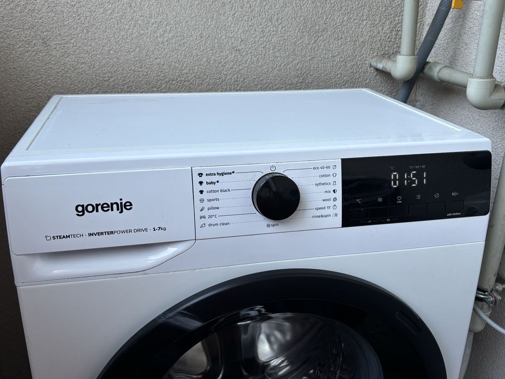 Пералня GORENJE WNHEI74SAS 7.0 kg, 1400 об/min, дълб 47см,ИНВЕРТ МОТОР