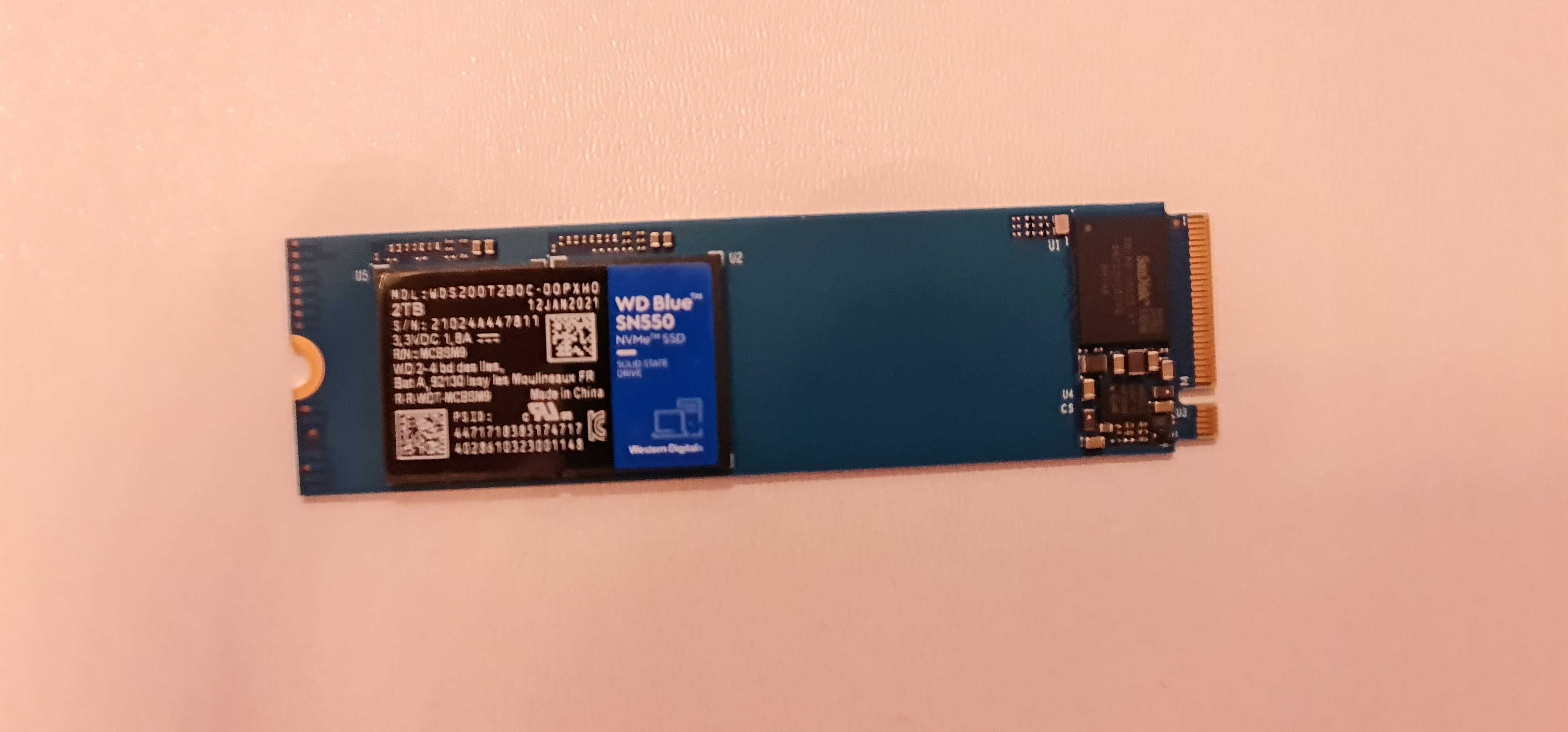 Western Digital SN550 Blue 2TB M. 2 PCIe