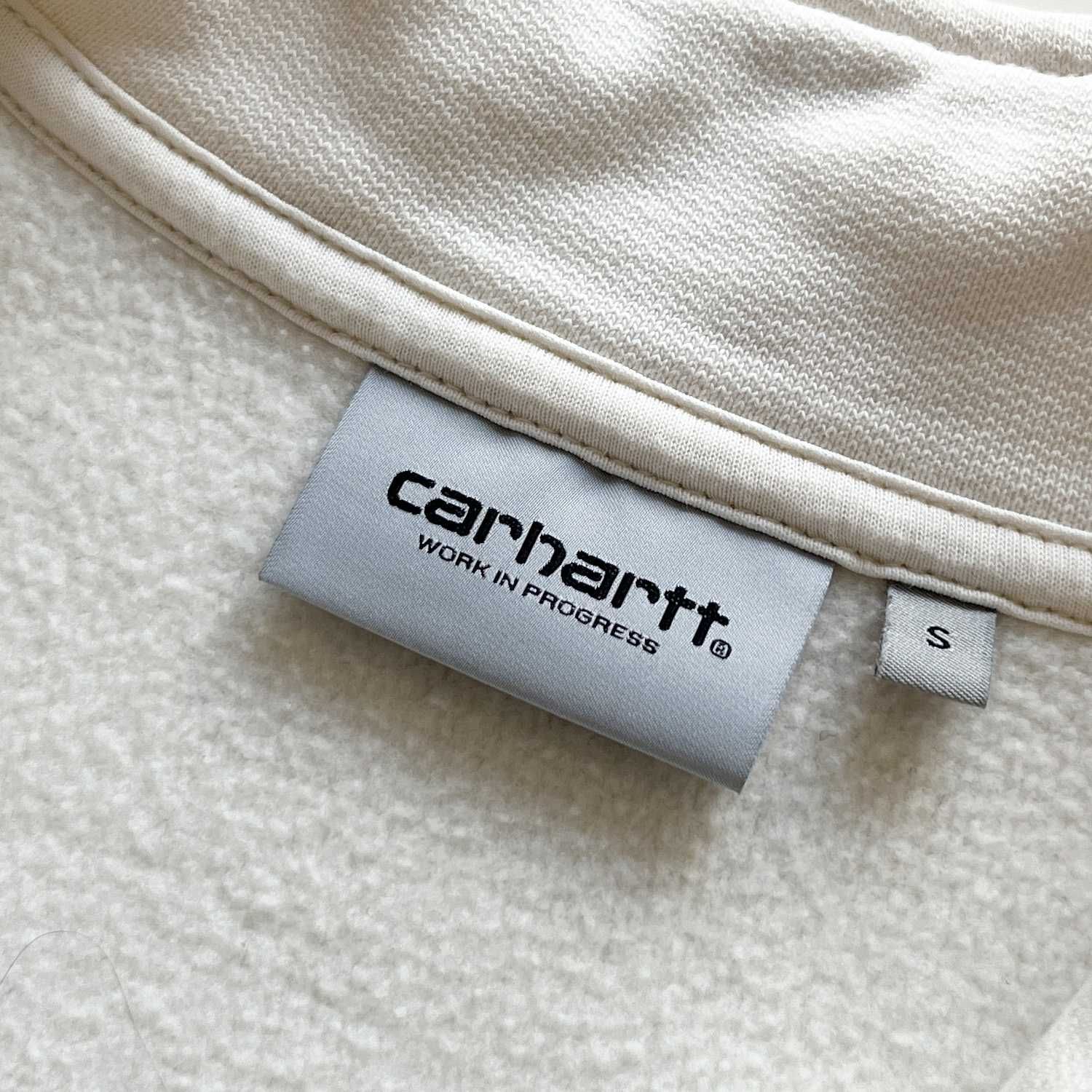 Блуза Carhartt WIP Half Zip American Script Sweatshirt - Natural