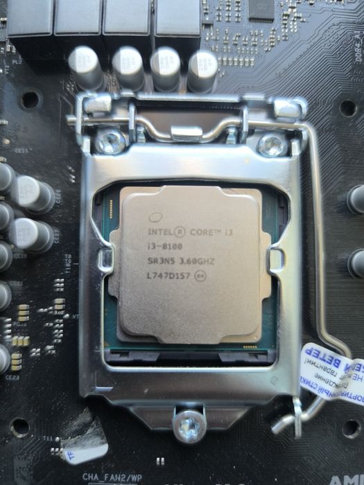 Asrock h370 pro4Материнская плата + процессор i3 8100