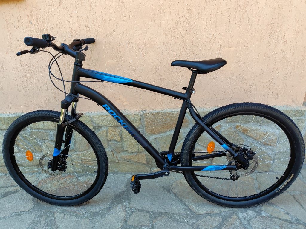 Планински велосипед Rockrider ST 120, 27,5", ЧЕРНО/СИНЬО