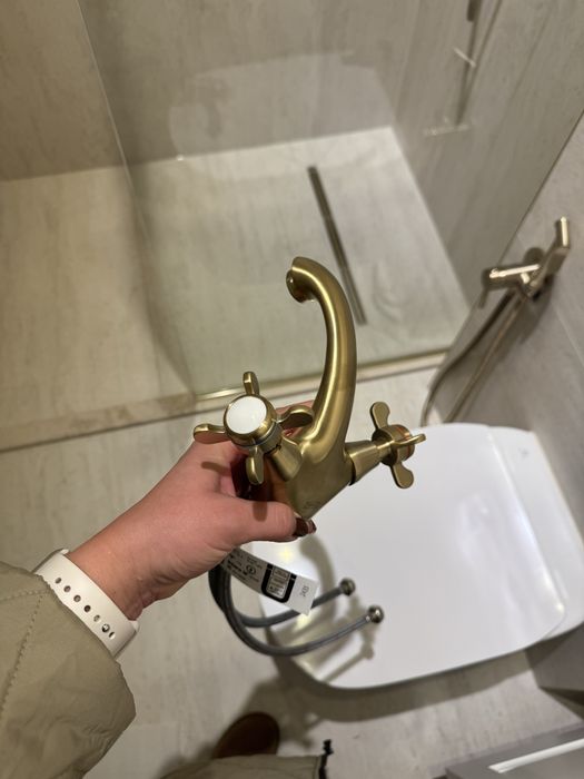 Baterie lavoar RUNSKÄR, alamă – nouă, IKEA