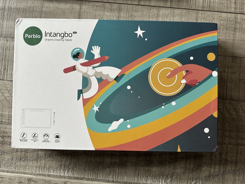 Графический планшет Parblo Intangbo M фиолетовый