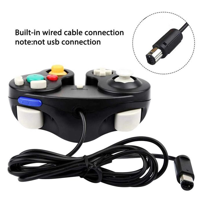 Controler TechKen pentru Gamecube Wii, controler de joc cu fir, joypad
