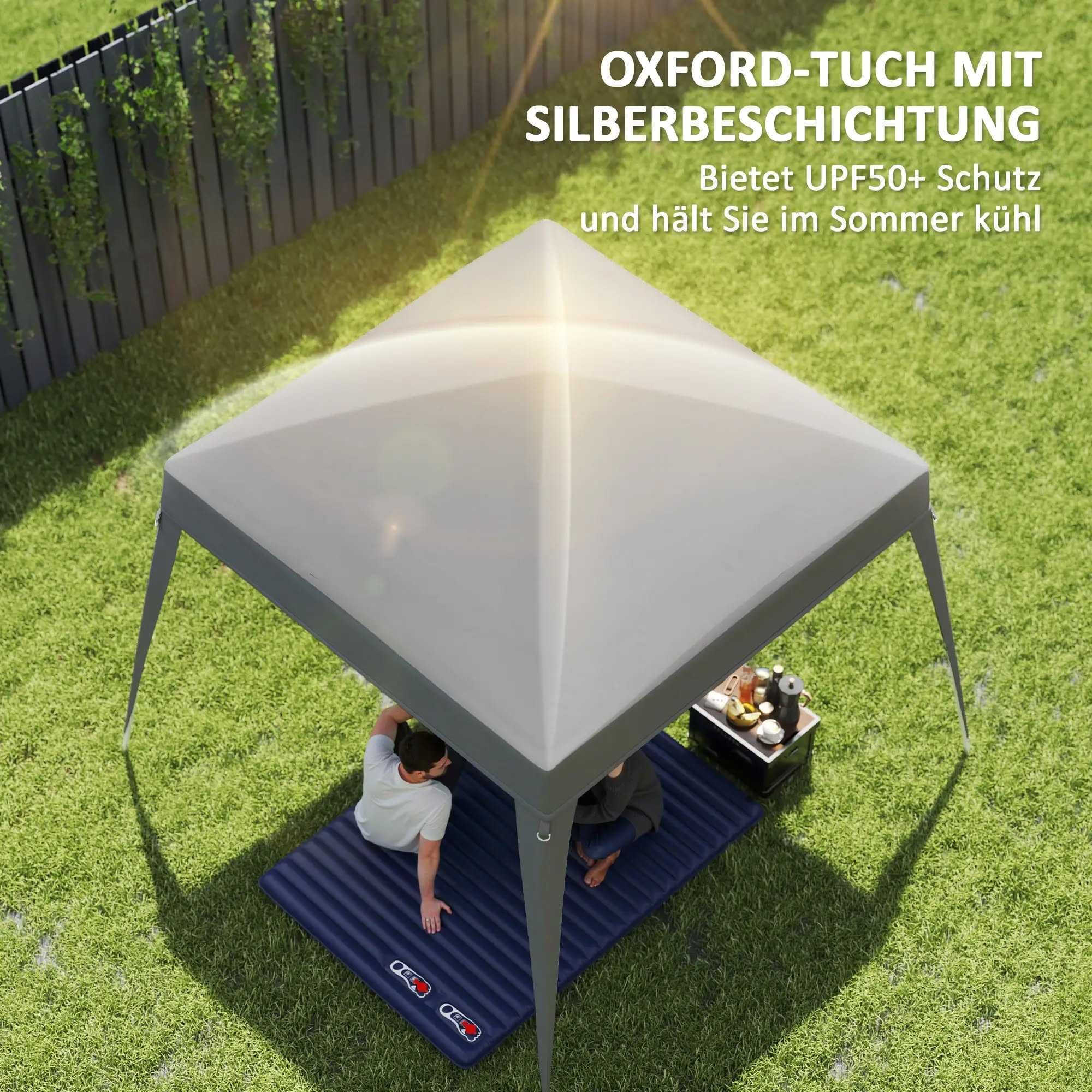 Резервно покривало за градинска шатра  Outsunny, 3 x 3 м, UPF 50+