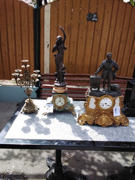 Ceas șemineu cu statuieta