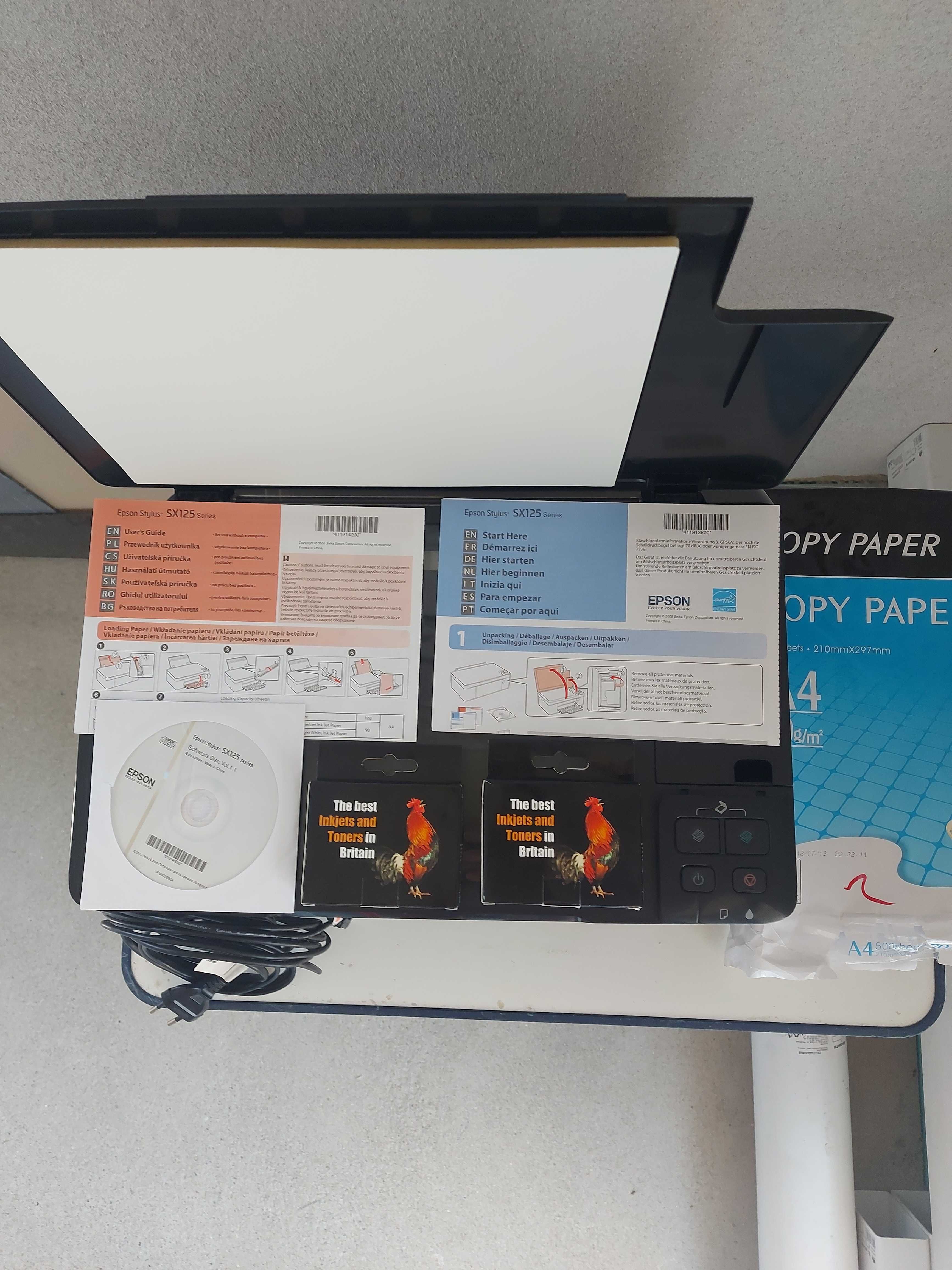Продавам  принтер + скенер + копир Epson Stylus SX125