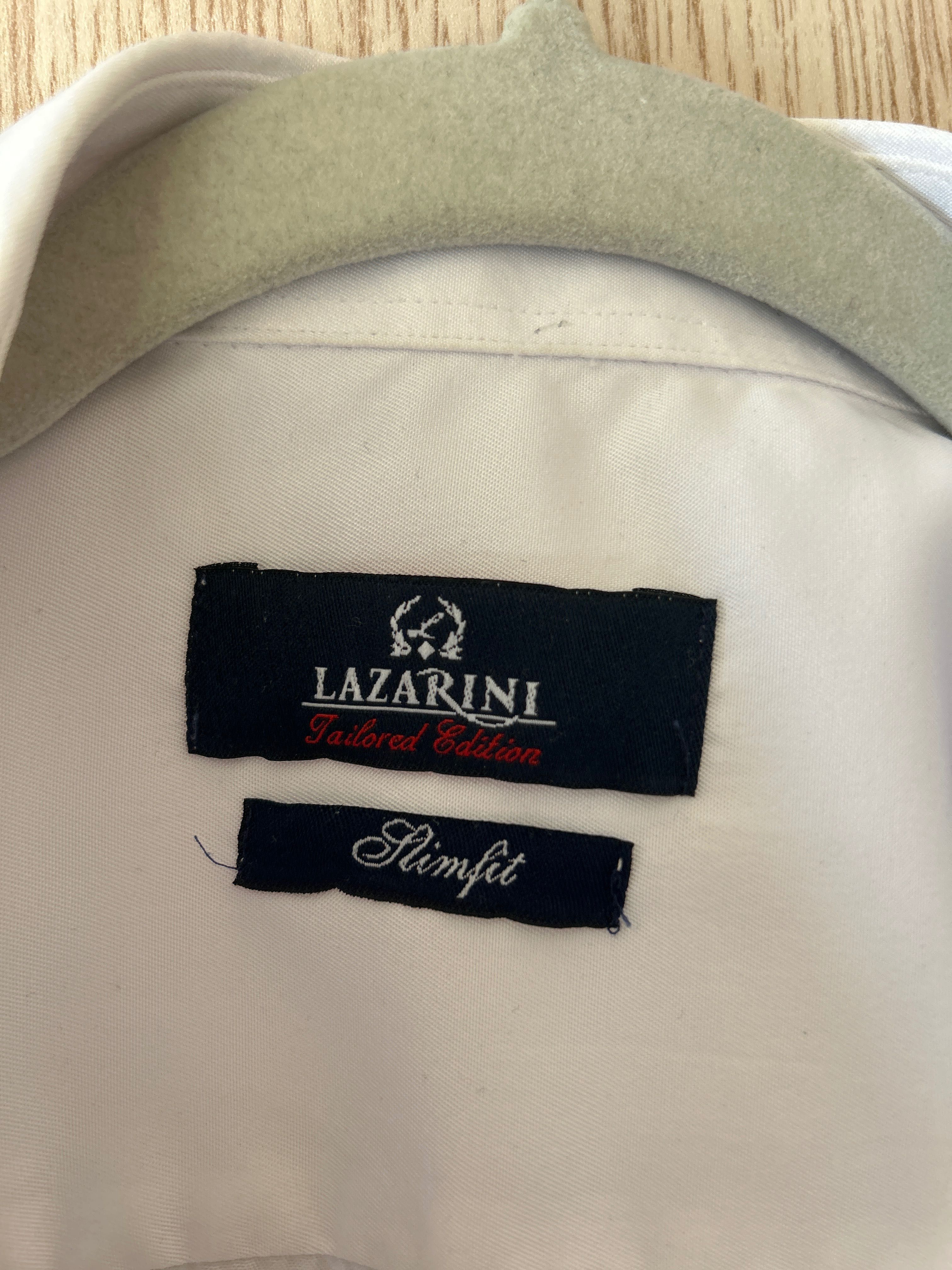 Мъжка бяла риза lazarini
