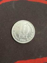 Moneda 10 lei ,,22 decembrie" din anul 1991