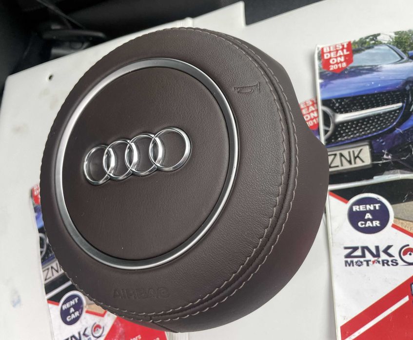 AUDI RS - S5 S6 S7 S8 airbag S volan piele cusatura rosie A5 A6 A7 A8