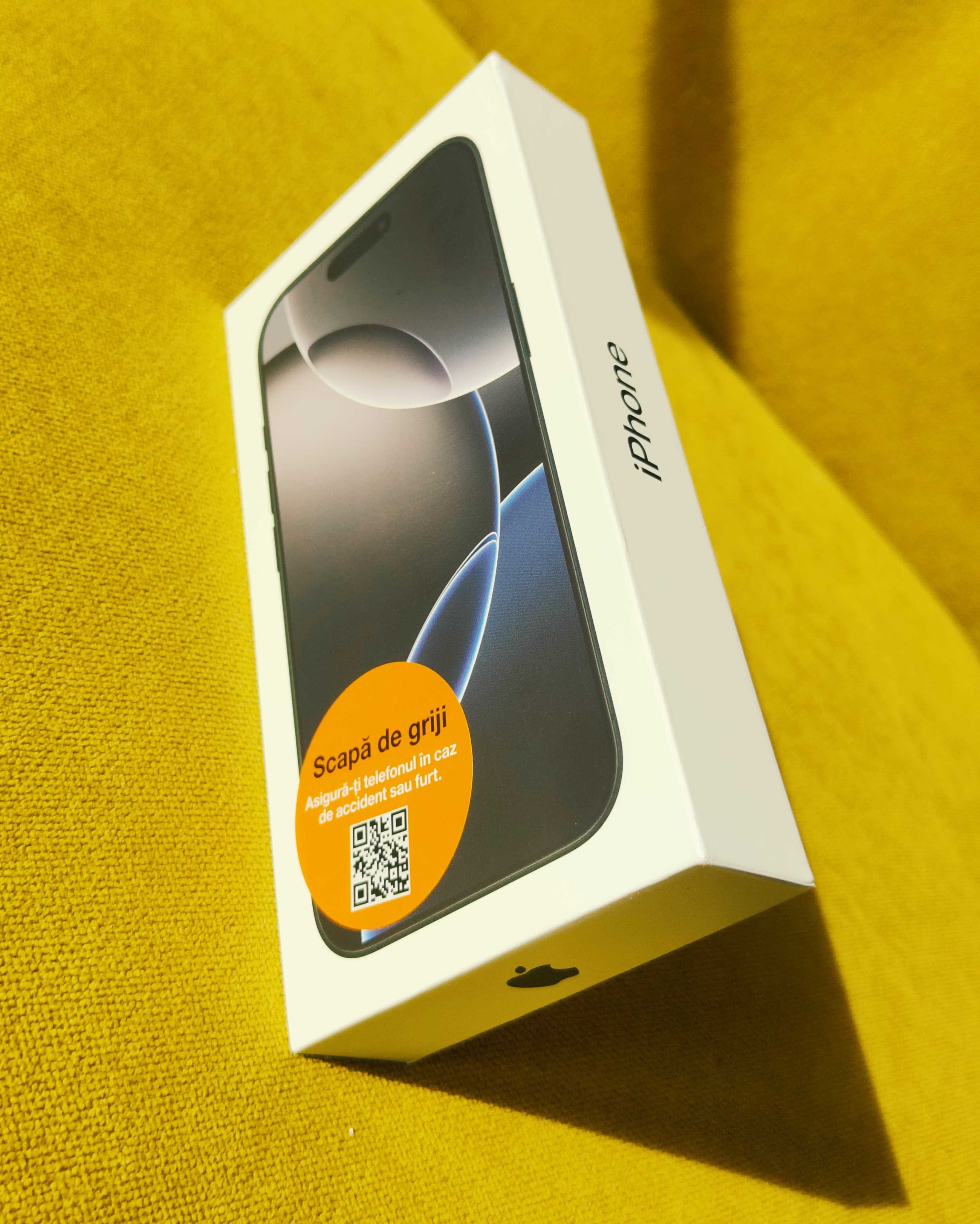 iPhone 16 PRO, 256 GB, Negru, Sigilat, 100% nou, cu garantie