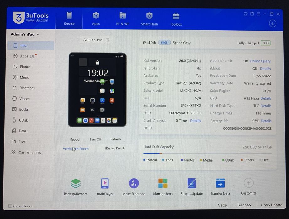 Ipad Gen 9, 64Gb, Wifi