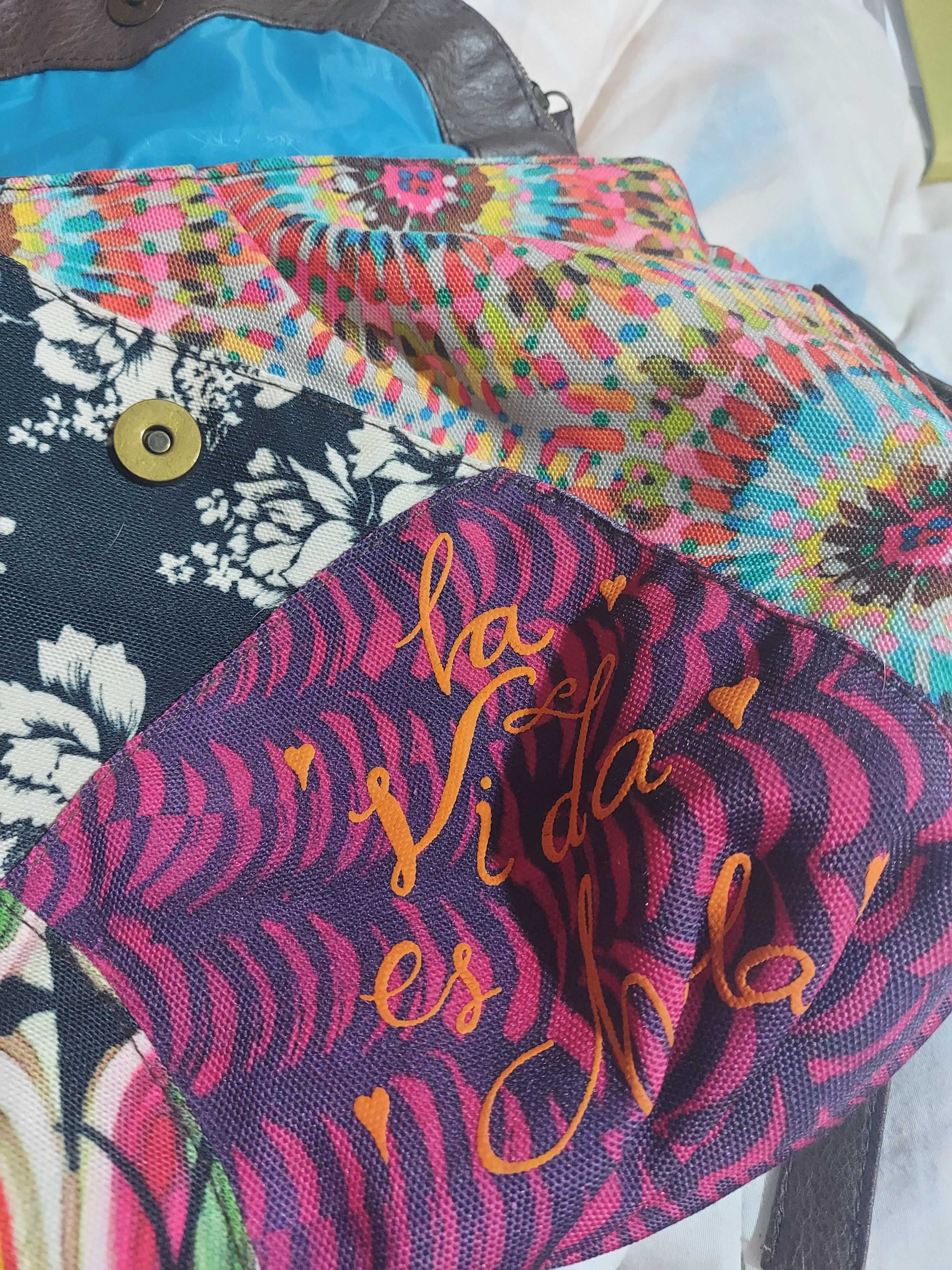 Прекрасна Desigual чанта  в типичен еклектичен стил