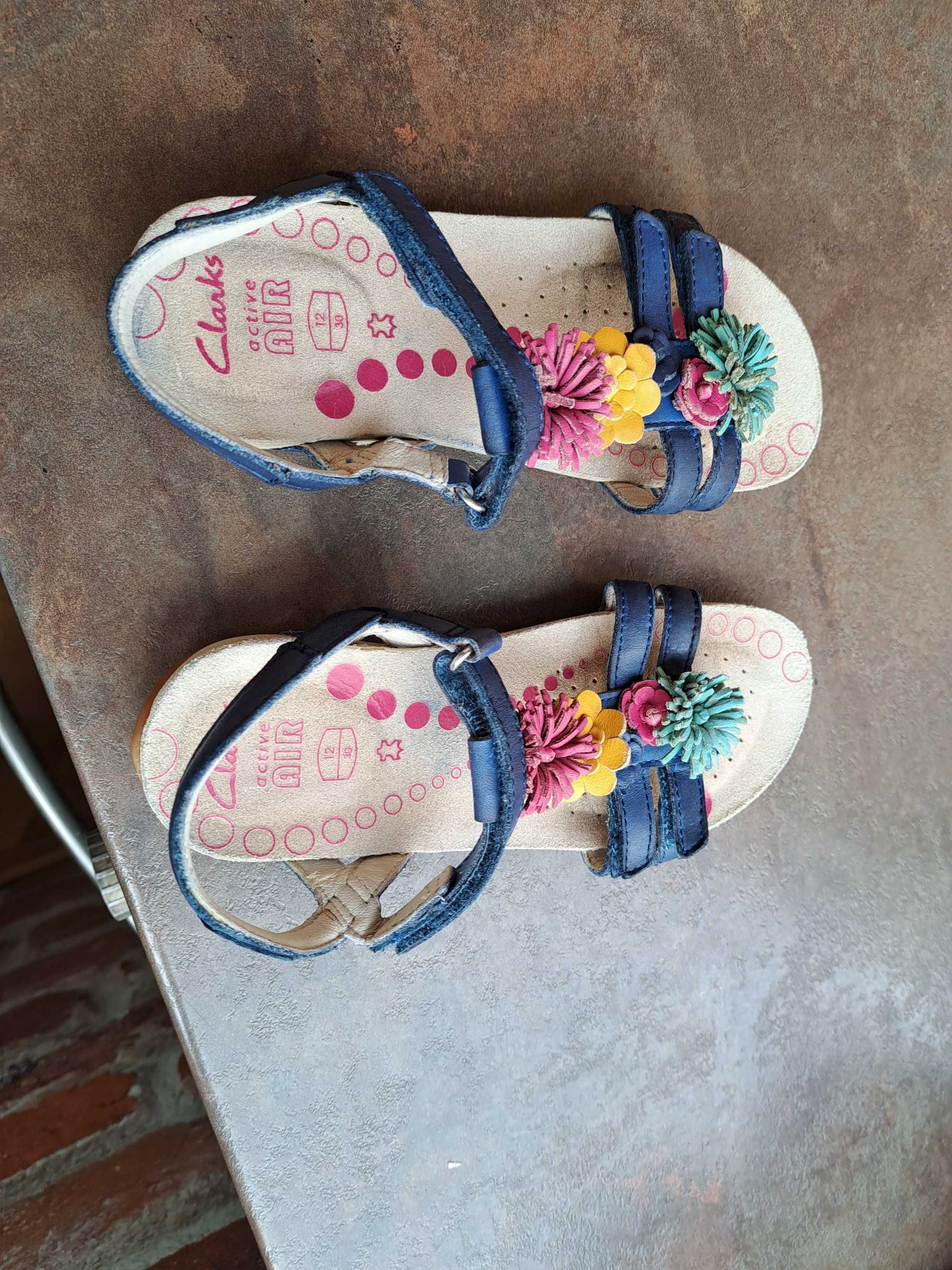 детски сандали,Clarks,летни отворени обувки за момиче,номер30