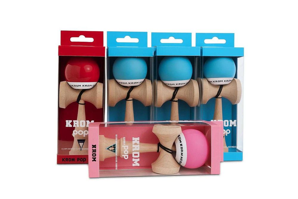KENDAMA KROM POP RUBBEL- varianta cauciucata