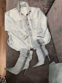 Zara , рубашки  и сапожки джинсовые Zara