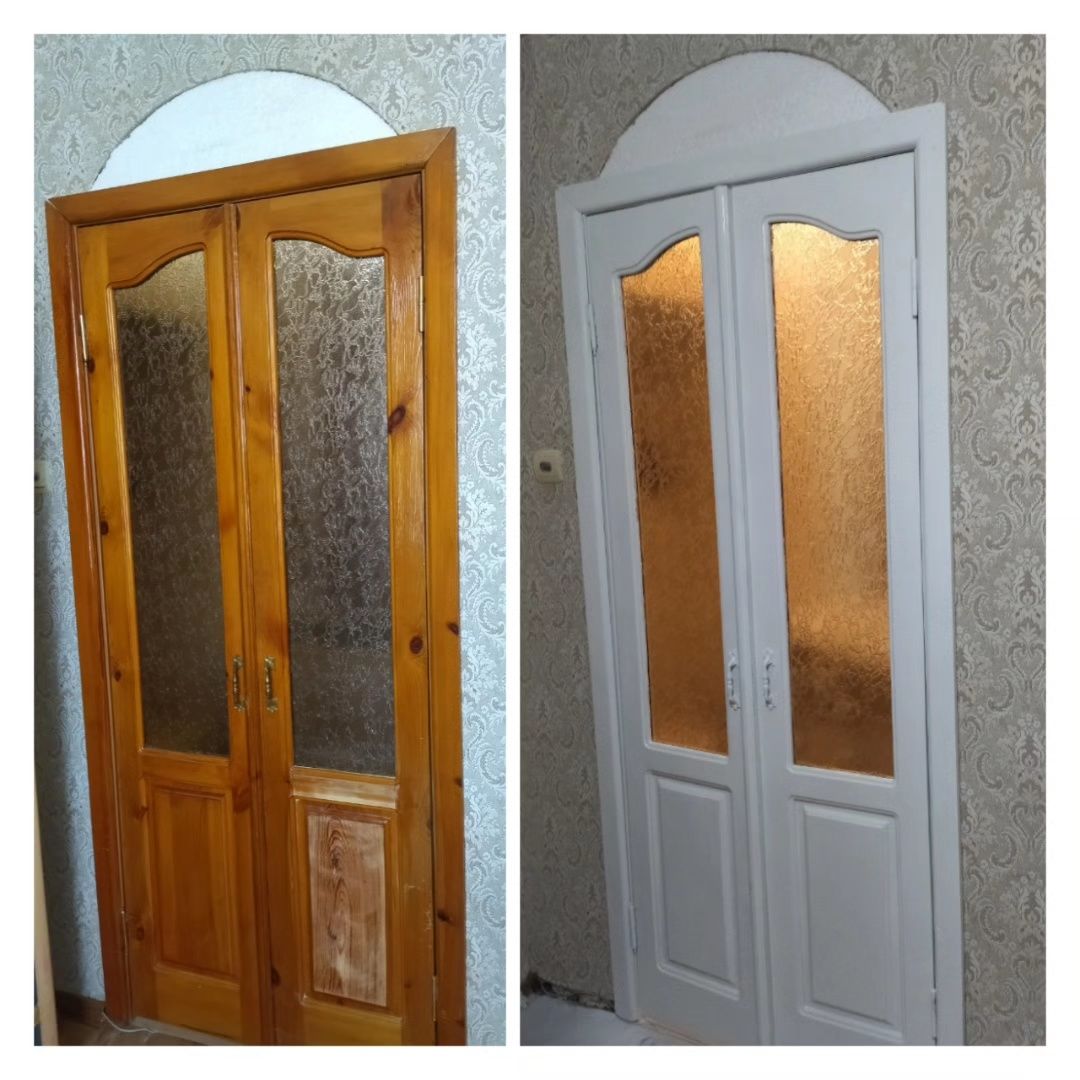 Реставрация и покраска дверей и мебели.