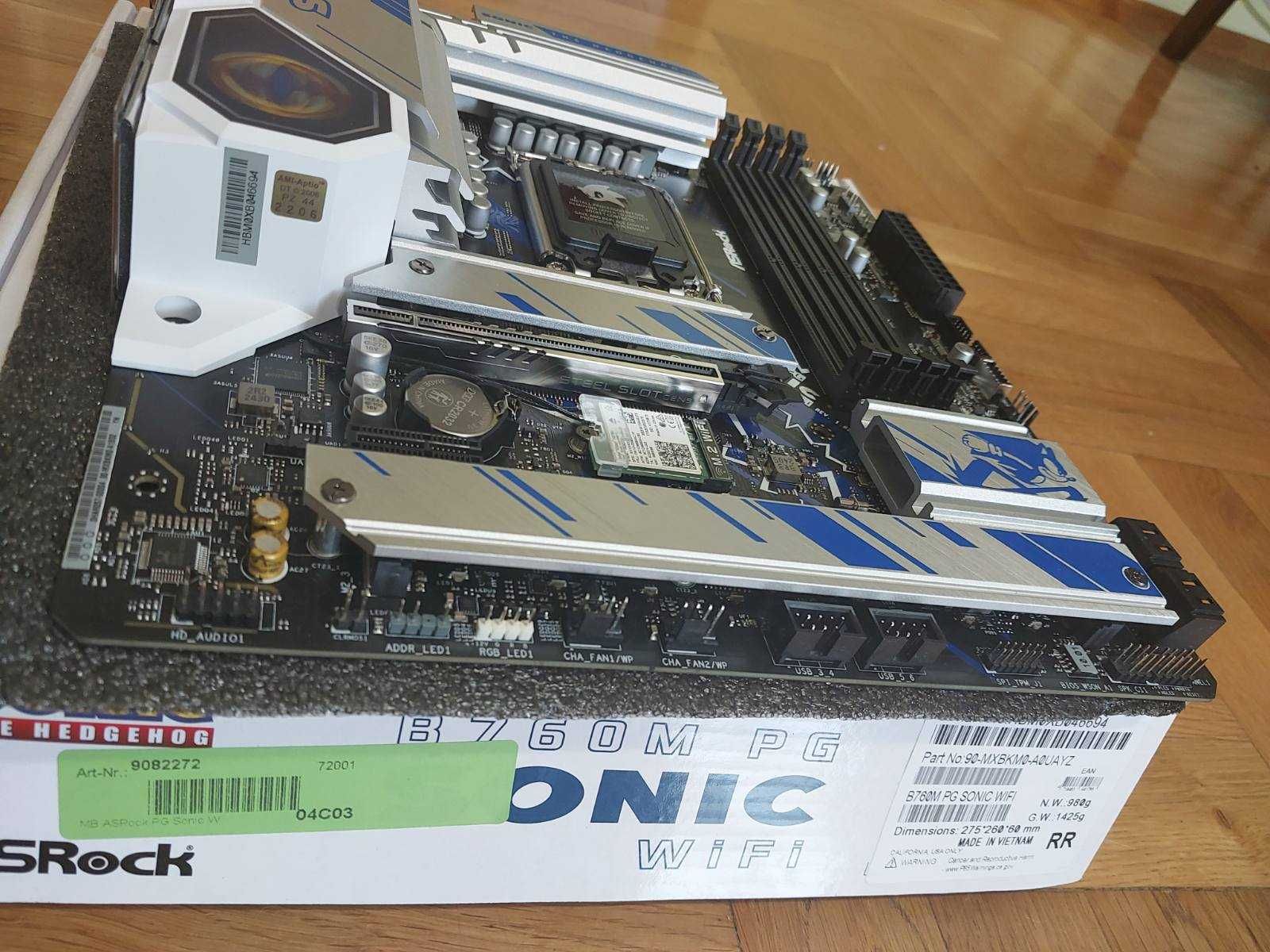Intel Coire i5 13400F + AsRock B760M PG SONIC Wi-Fi DDR5 - НОВИ