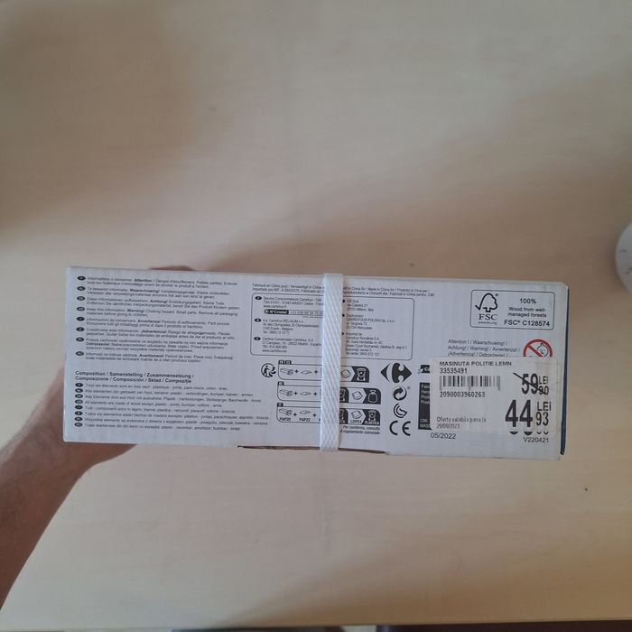 Jucărie Mașină de Poliție din Lemn