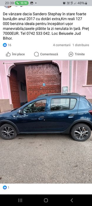 Dacia SANDERO km reali benzina