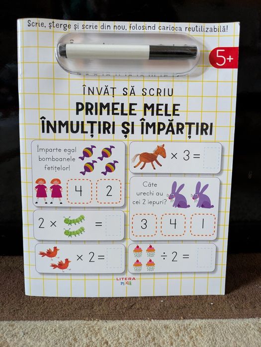 Invat sa scriu - Primele mele inmultiri si impartiri
