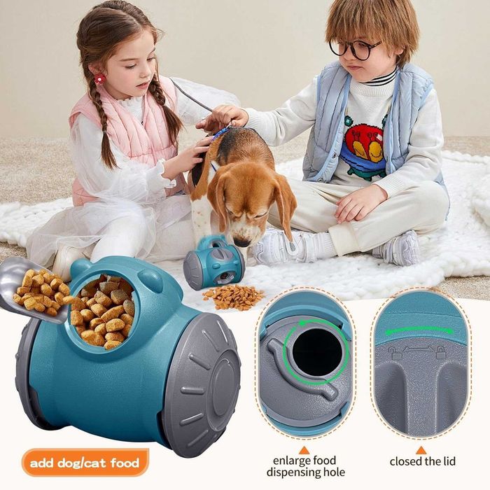 Akssup Интерактивна играчка за кучета, пъзел с форма на робот