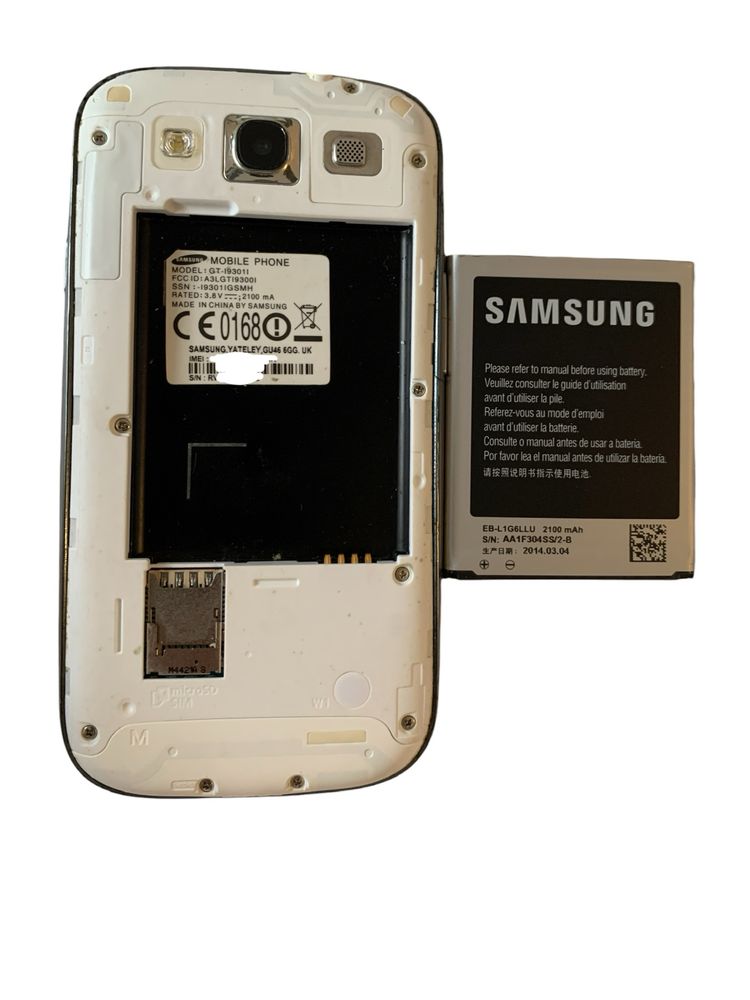 Samsung s3. I9300 Galaxy. Ecran spart.  piese si Baterie  EB-L1G6LLU