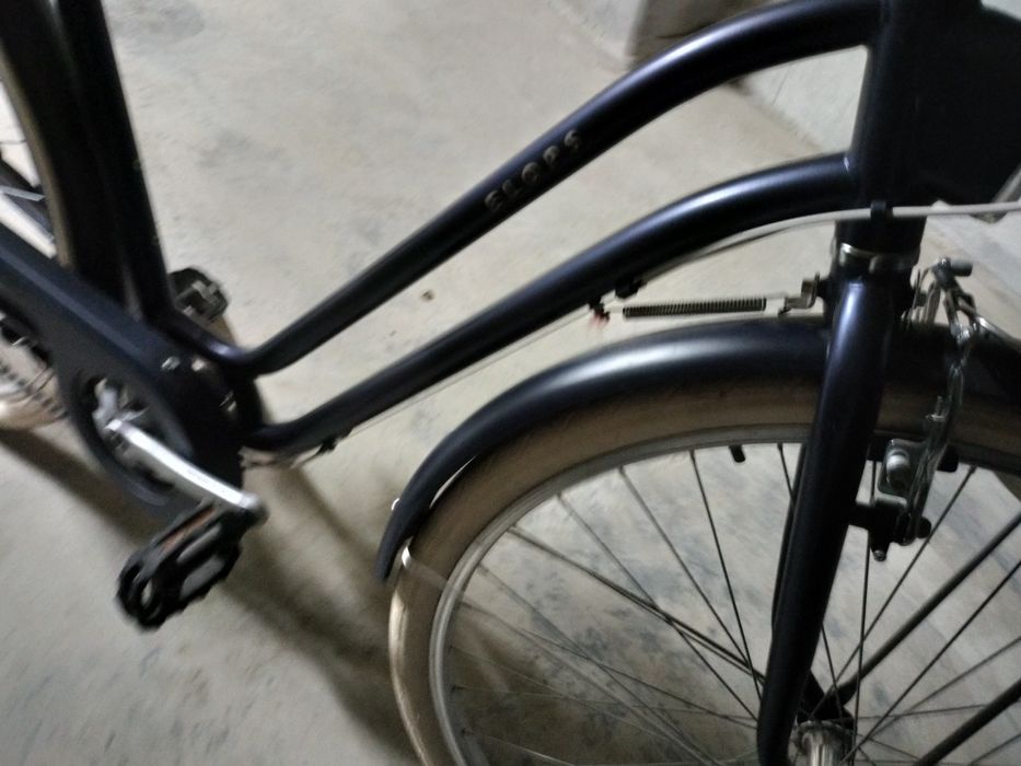 Bicicleta de oraș Elops 520 cadru jos albastru