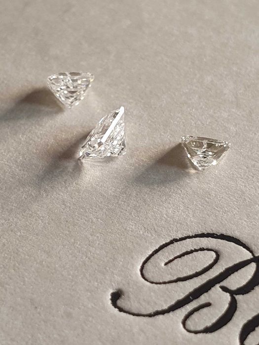 lot diamante naturale PRINCESS cut 0,9ct