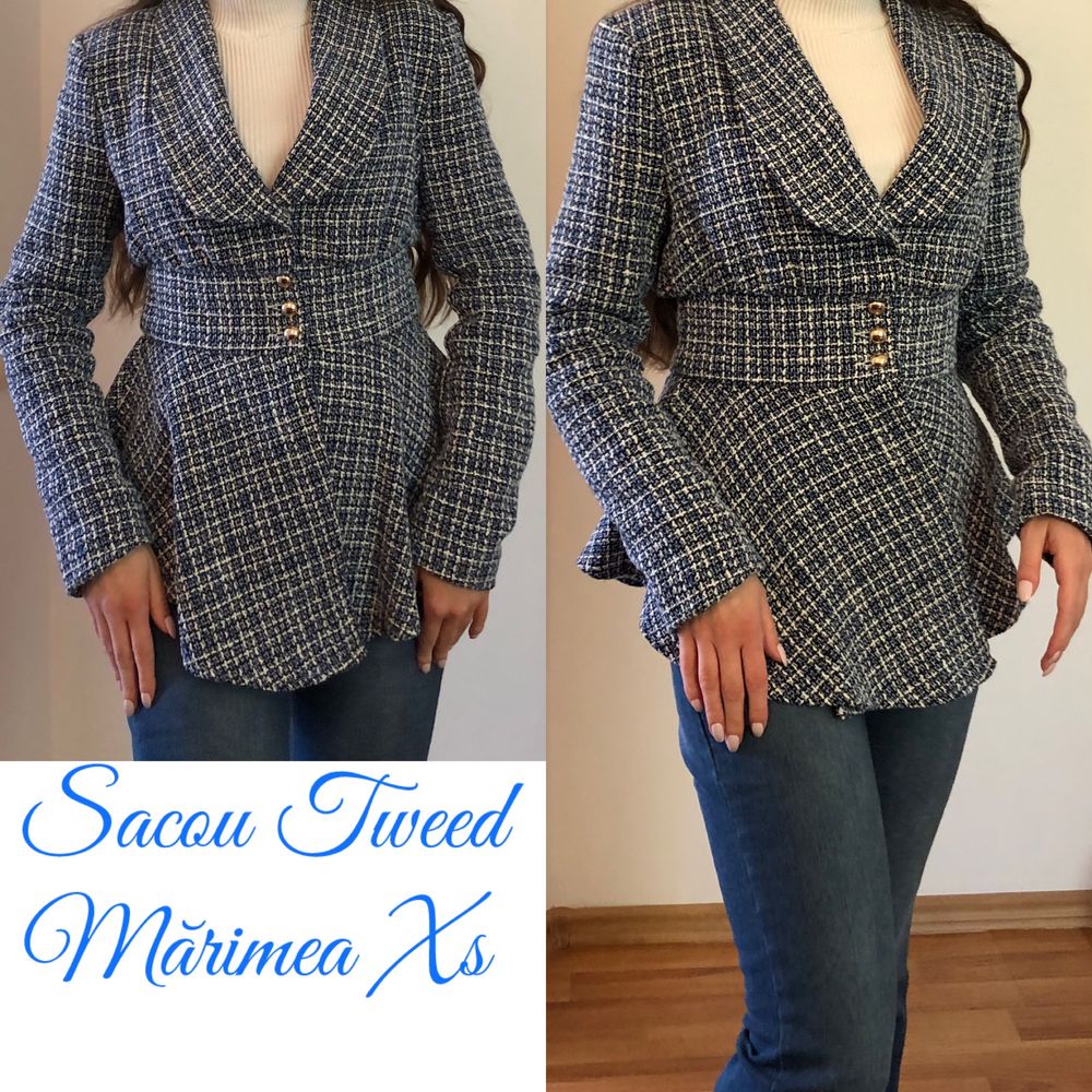 Sacou tweed/geacă/haine dama